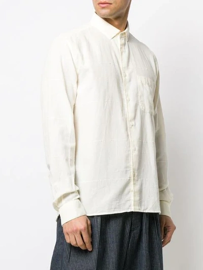 Shop Ymc You Must Create Front Pocket Shirt In Neutrals