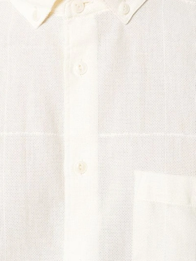 Shop Ymc You Must Create Front Pocket Shirt In Neutrals