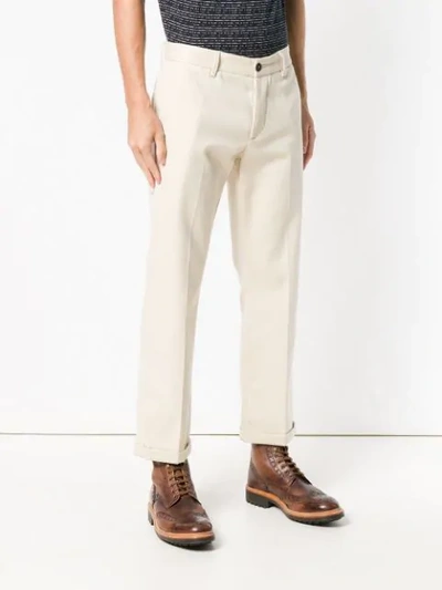 Shop Fortela Classic Chinos In Neutrals