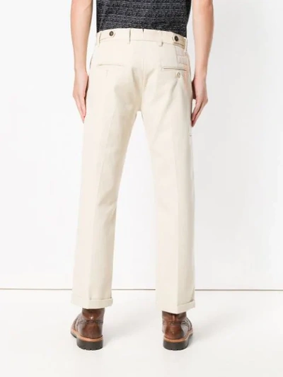 Shop Fortela Classic Chinos In Neutrals