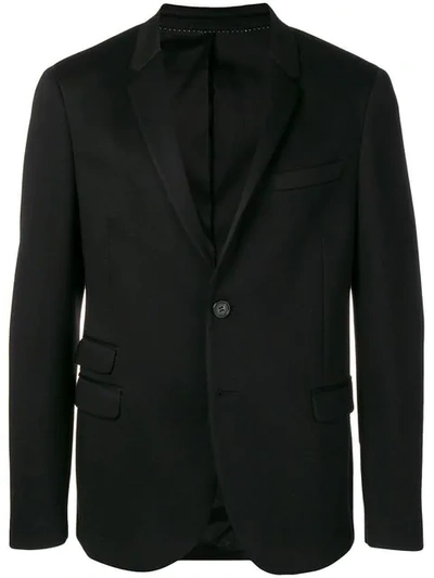 Shop Neil Barrett Formal Single Breasted Blazer In Black