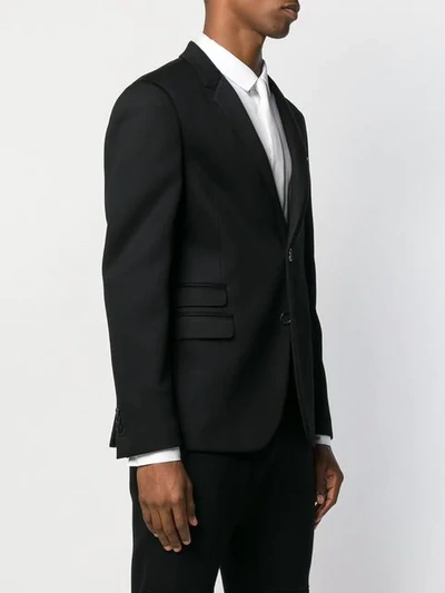 Shop Neil Barrett Formal Single Breasted Blazer In Black