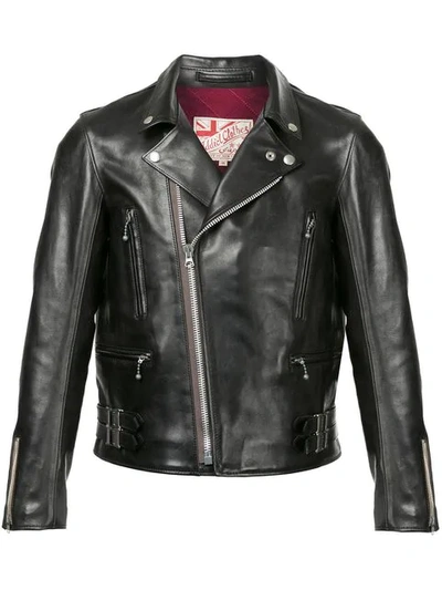 Shop Addict Clothes Japan Vintage Style Biker Jacket In Black