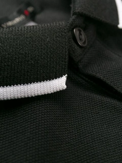 Shop John Varvatos Contrasting Trim Polo Shirt In Black
