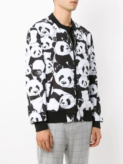 Dolce & Gabbana Panda Printed Bomber Jacket In Multi | ModeSens