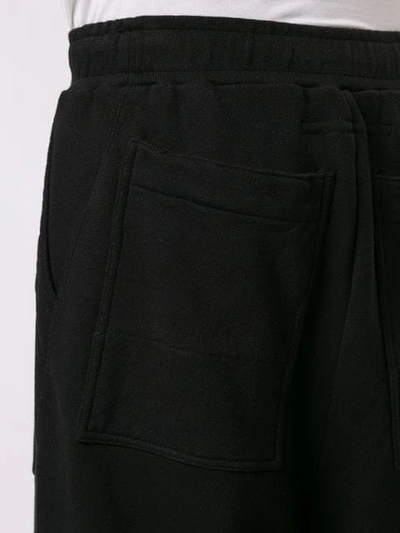 Shop Julius 3/4 Length Jogging Shorts In Black
