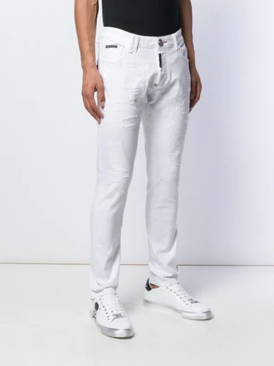 PHILIPP PLEIN STRAIGHT CUT LOGO JEANS 