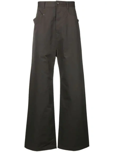 Shop Rick Owens Drkshdw Wide-leg Trousers In Green