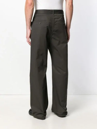 Shop Rick Owens Drkshdw Wide-leg Trousers In Green