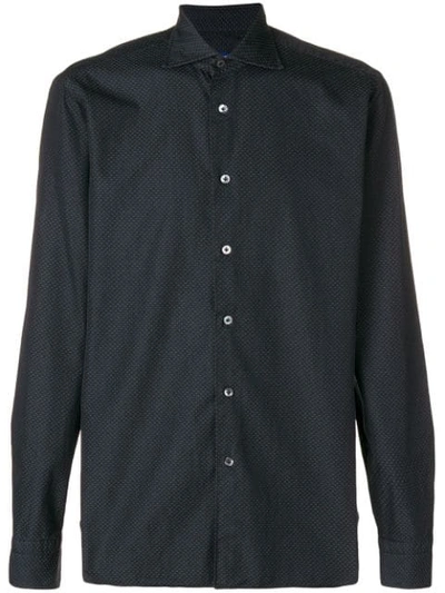 Shop Borriello Micro Textured Shirt - Black