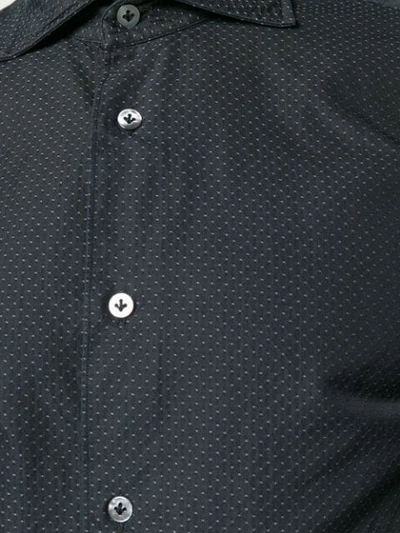 Shop Borriello Micro Textured Shirt - Black