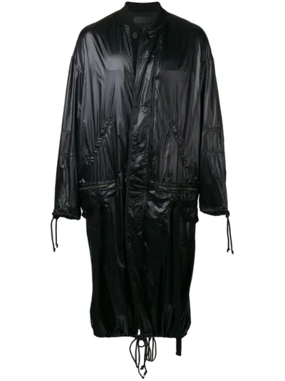 Shop Haider Ackermann Long Raincoat In Black