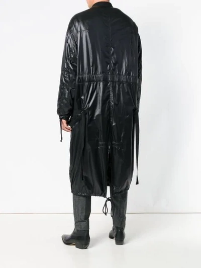 Shop Haider Ackermann Long Raincoat In Black