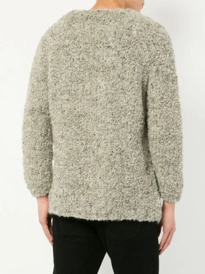 Shop Sasquatchfabrix . Raw Knit Sweater - Brown