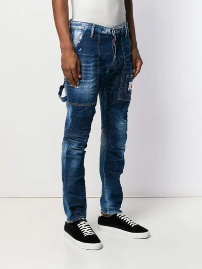 Shop Dsquared2 Easy Skater Skinny Jeans In Blue
