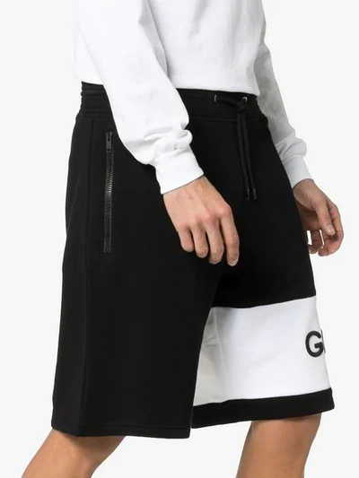 Shop Givenchy Logo Shorts In Black