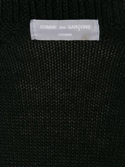 Shop Comme Des Garçons Vintage 1998 Patch Pockets Cardigan - Black