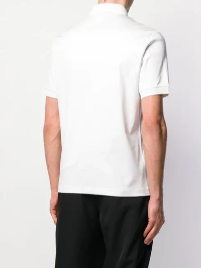 Shop Giorgio Armani Chest Logo Polo Shirt In White