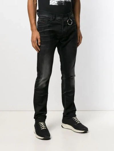 Shop Diesel Relaxed Skinny Jeans - Black