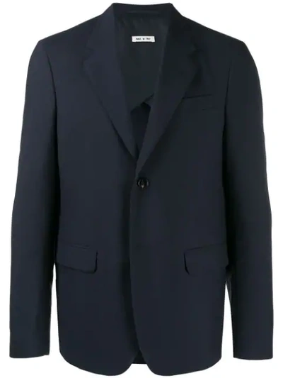 Shop Marni Classic Blazer In Blue