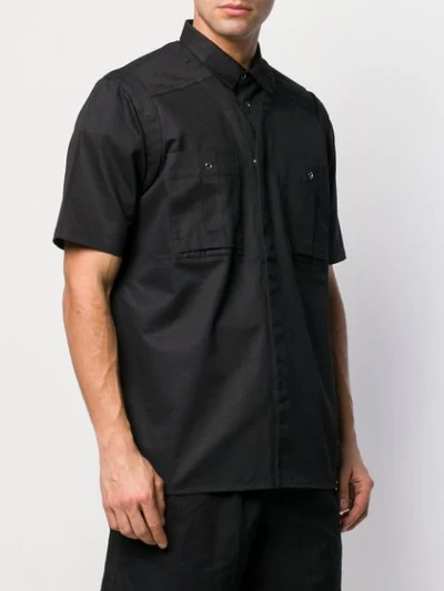 Shop Ktz Detachable Layer T-shirt In Black