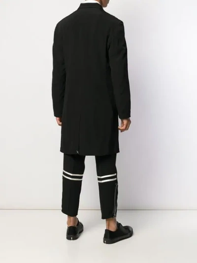 Shop Yohji Yamamoto Semi-long Light Jacket In Black