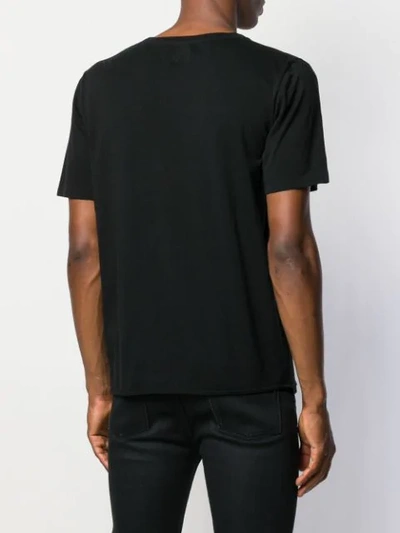 Shop Saint Laurent Palm Print T-shirt In Black