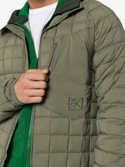 Shop Burton Ak Bk Lite Insulator Quilted Feather Down Jacket - Green