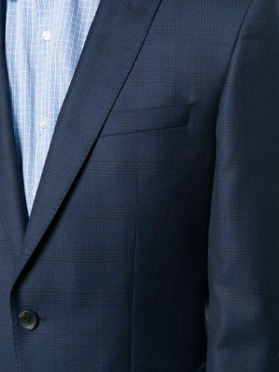 Shop Hugo Boss Boss  Checked Two Piece Suit - Blue