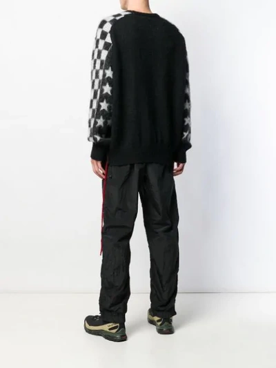 Shop Facetasm Printed Sweatshirt - Black