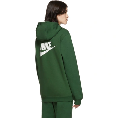 Nike Green Stranger Things Edition Hawkins High Hoodie In Fir/wht/sai |  ModeSens