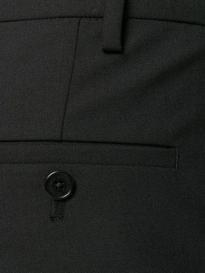 Shop Neil Barrett Slim Fit Trousers With Elasticated Cuffs In Black