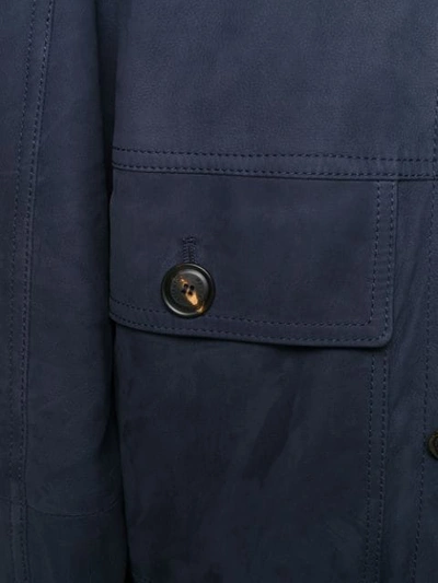 Shop Brunello Cucinelli Flight Jacket In Cm620 Blue