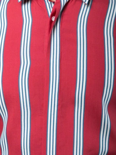 Shop Lords And Fools Longsleeved Striped Shirt In Red