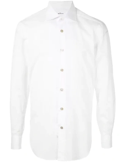 Shop Kiton Basic Shirt In White