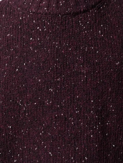 Shop Maison Margiela Slouchy Knit Sweater In 359 Bordeaux