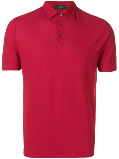 Shop Zanone Slim-fit Polo Shirt In Red