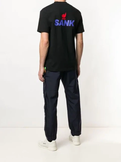 Shop Sankuanz Embroidered Detail T-shirt In Black