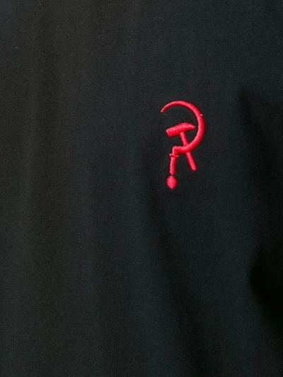 Shop Sankuanz Embroidered Detail T-shirt In Black