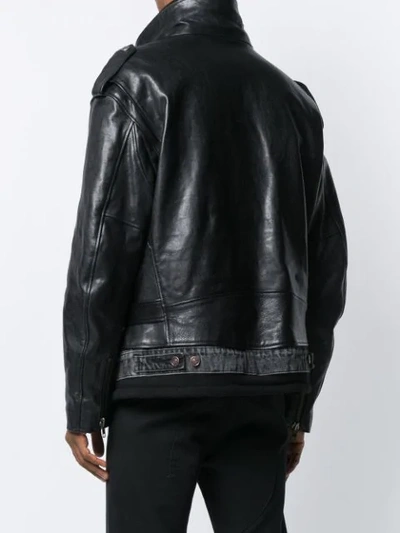 Shop Balenciaga Layered Jacket In 1000 Black
