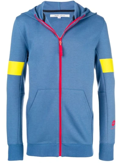 Shop Damir Doma X Lotto Wili Zipped Hoodie In Blue