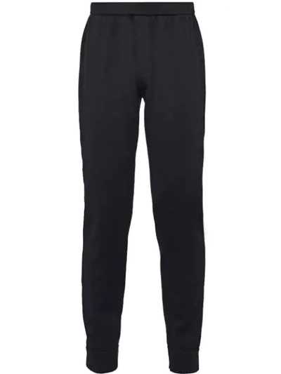 Shop Prada Jogging Pants In Black