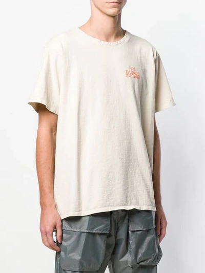 Shop Rhude Facade Access Print T-shirt In Neutrals