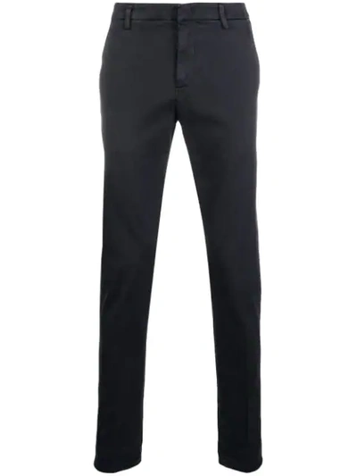 Shop Dondup Straight Trousers - Black