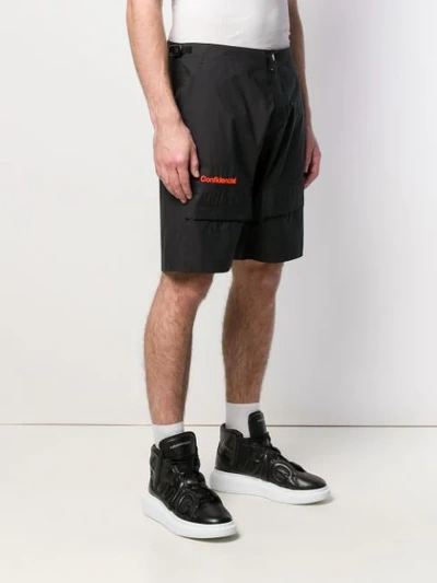 Shop Marcelo Burlon County Of Milan Confidencial Shorts In Black