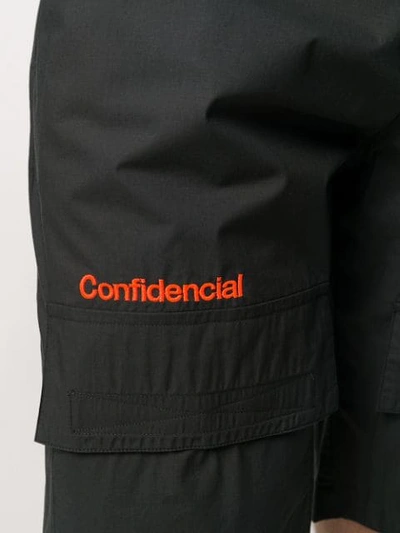 Shop Marcelo Burlon County Of Milan Confidencial Shorts In Black