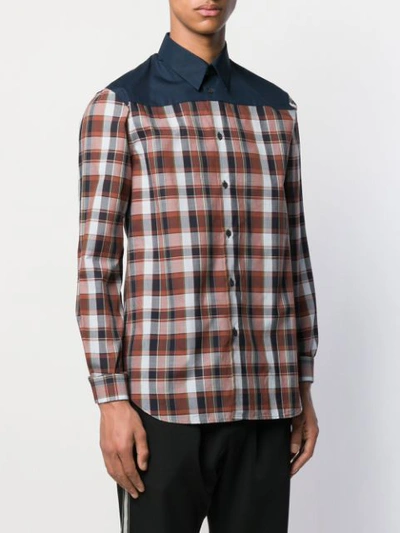 Shop N°21 Check Shirt In Brown