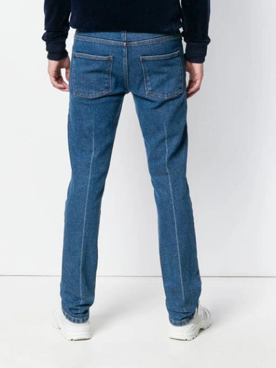 Shop Ami Alexandre Mattiussi Slim Fit Jeans In Blue