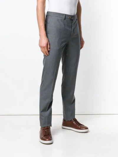 Brunello Cucinelli Slim-fit Tailored Trousers In Grey