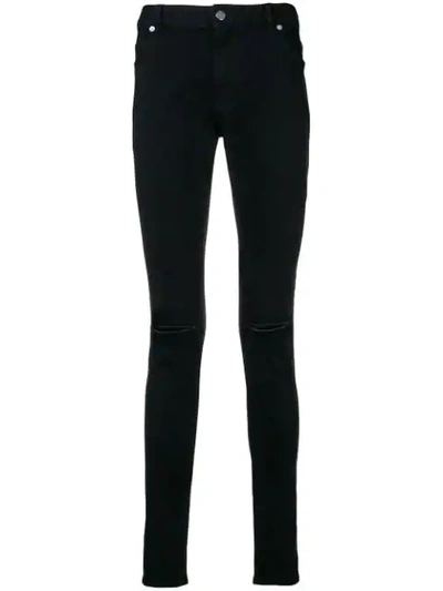 Shop Balmain Classic Skinny-fit Jeans In Black